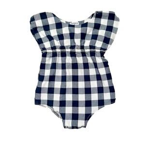 Goldybelle Navy Gingham Romper Size 3T